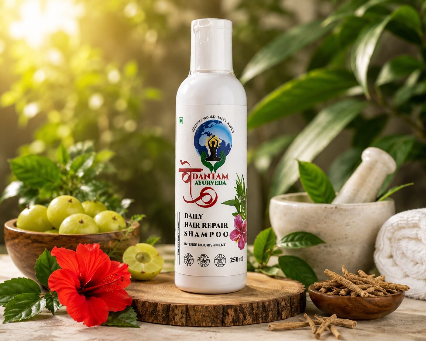 Vedantam Ayurveda Daily Hair Repair Shampoo (250 ml) - Image 6