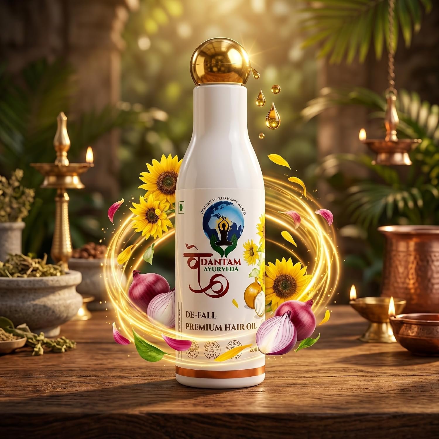 Vedantam Ayurveda DE-FALL Premium Hair Oil (200 ml) - Image 6