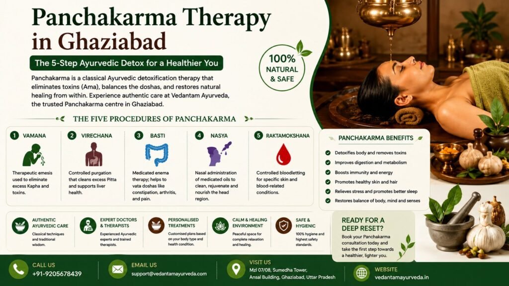 Panchakarma Therapy in Ghaziabad – 5-Step Ayurvedic Detox