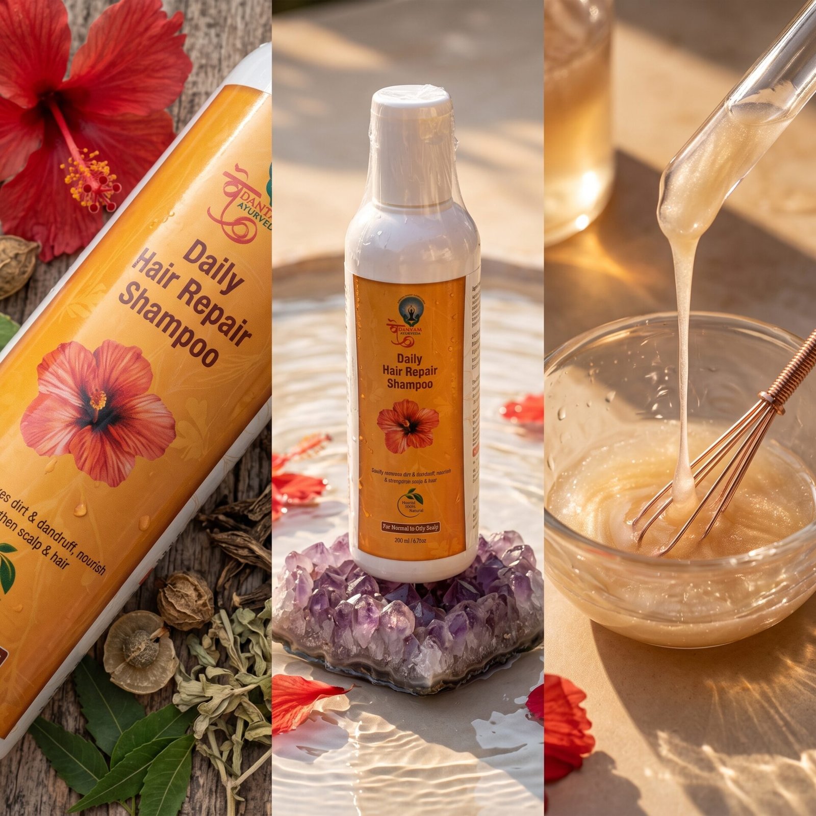 Vedantam Ayurveda Daily Hair Repair Shampoo | Herbal Shampoo for Strong, Healthy & Shiny Hair | 250ml - Image 5