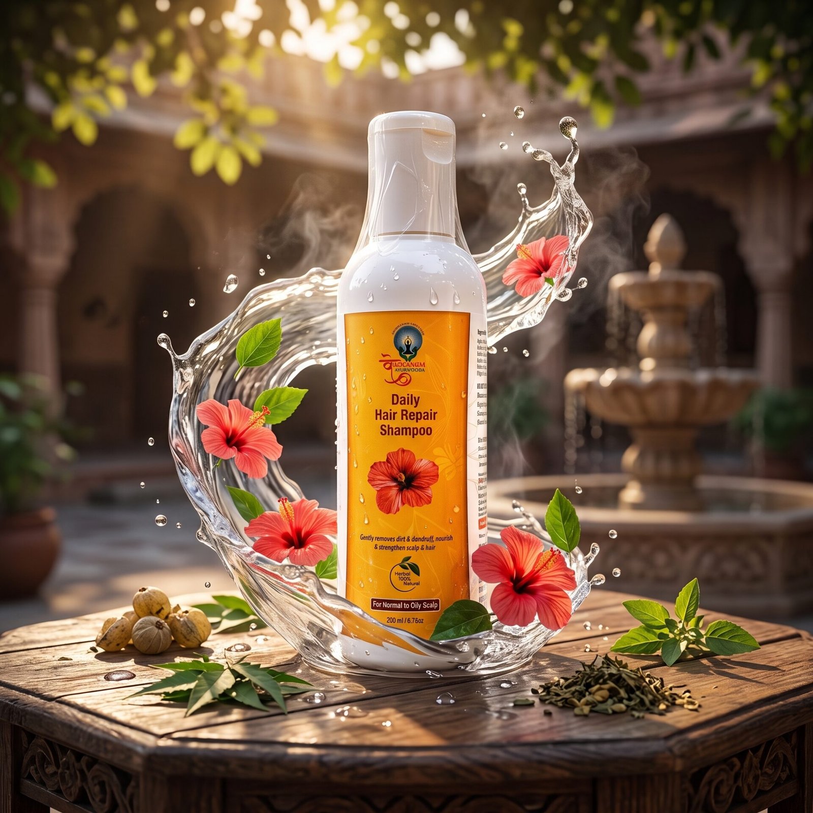 Vedantam Ayurveda Daily Hair Repair Shampoo | Herbal Shampoo for Strong, Healthy & Shiny Hair | 250ml - Image 2