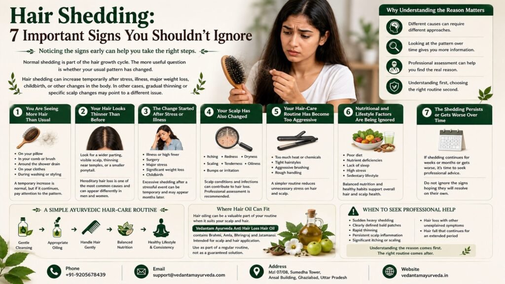 Hair fall and hair shedding signs to watch for