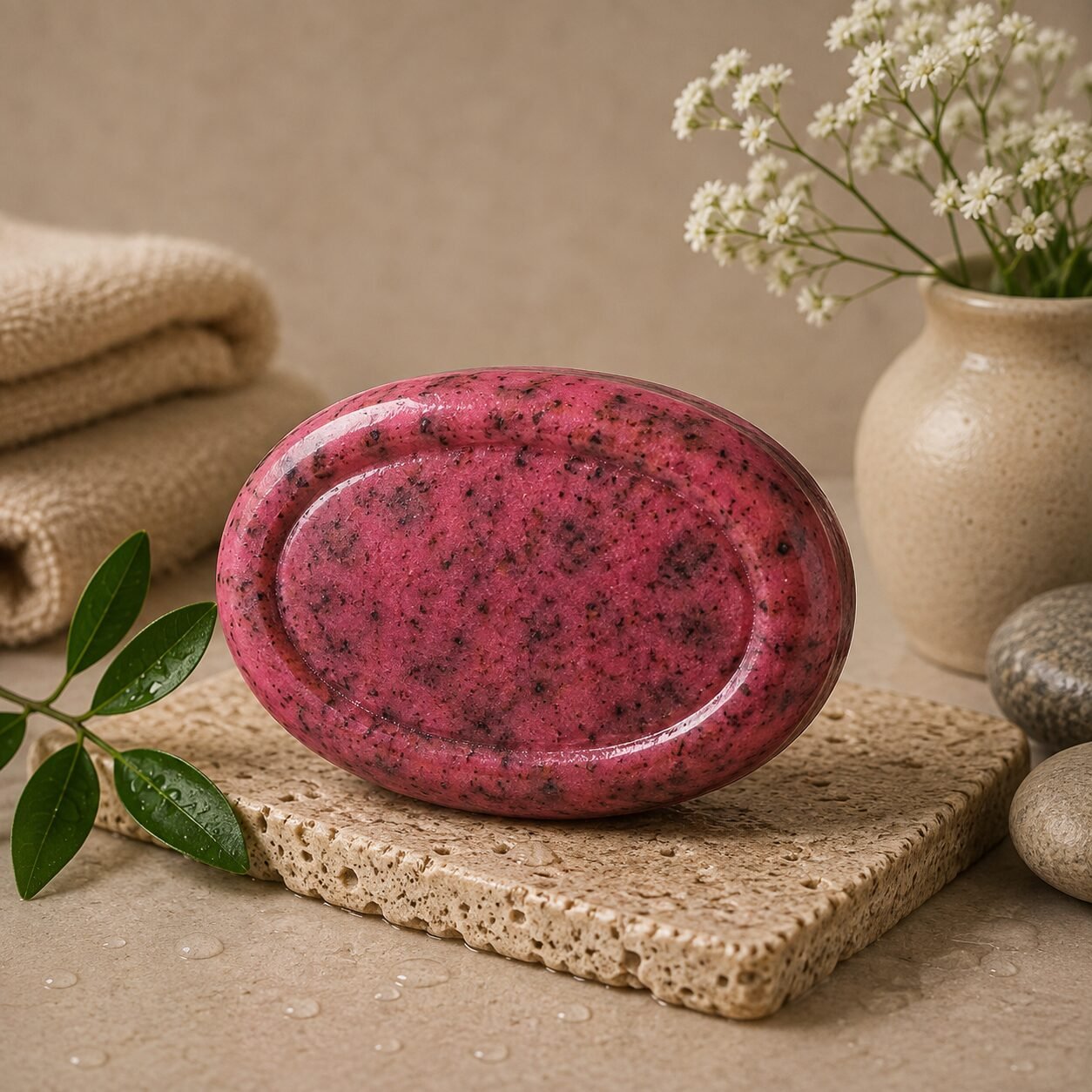 Best Ayurvedic Products Online | Hair Oil & Skin Care - Vedantam Ayurveda Herbal Berry Scrub Soap | Vedantam Ayurveda