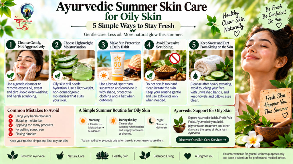 Ayurvedic summer skin care for oily skin