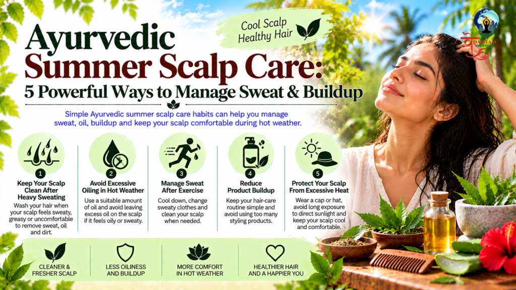 Best Ayurvedic Products Online | Hair Oil & Skin Care - Vedantam Ayurveda Ayurvedic summer scalp care for managing sweat, oil and scalp buildup